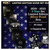 2019-2023 5 Year Set of Limited Edition Silver Pro