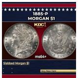 1885-p Morgan Dollar $1 Grades Choice+ Unc