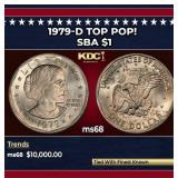 1979-d Susan B. Anthony Dollar TOP POP! $1 ms68 SE