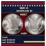 1881-o Morgan Dollar $1 ms65+ SEGS