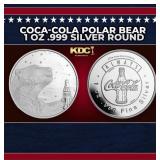 Coca-Cola Polar Bear 1 oz .999 Silver Round