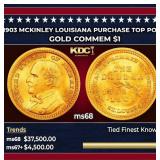 1903 McKinley Louisiana Purchase Gold Commem Dolla