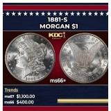 1881-s Morgan Dollar $1 ms66+ SEGS