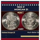 1903-p Morgan Dollar $1 Grades Select+ Unc
