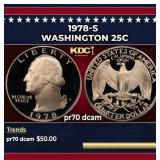 1978-s Proof Washington Quarter 25c pr70 dcam SEGS