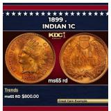 1899 Indian Cent . 1c Grades GEM Unc RD