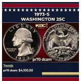 1973-s Proof Washington Quarter 25c pr70 dcam SEGS