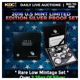 RARE 2016 United States Mint Limited Edition Silve