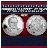 Founders of Liberty 1 oz Silver: Cicero Keep & Bea