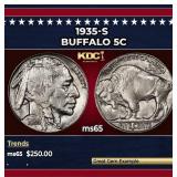 1935-s Buffalo Nickel 5c Grades GEM Unc