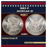 1883-p Morgan Dollar $1 Grades Choice+ Unc
