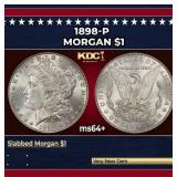 1898-p Morgan Dollar $1 Grades Choice+ Unc