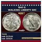 1941-s Walking Liberty Half Dollar 50c Grades GEM+