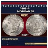 1885-p Morgan Dollar $1 Grades Choice+ Unc