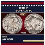 1930-p Buffalo Nickel 5c Grades GEM+ Unc