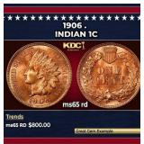 1906 Indian Cent . 1c Grades GEM Unc RD