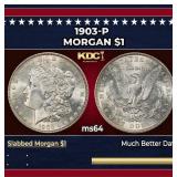 1903-p Morgan Dollar $1 Grades Choice Unc