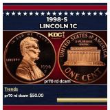 1998-s Proof Lincoln Cent 1c pr70 rd dcam SEGS
