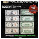 Complete 1934/1935 Hawaii WWII Emergency Currency