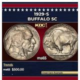 1929-s Buffalo Nickel 5c Grades GEM Unc