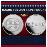 Ozark 1 oz .999 Silver Round