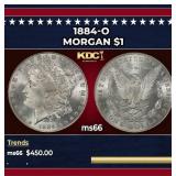 1884-o Morgan Dollar $1 Grades GEM+ Unc