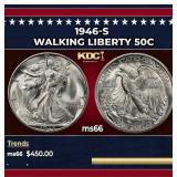 1946-s Walking Liberty Half Dollar 50c Grades GEM+