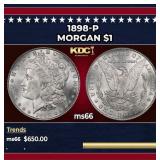 1898-p Morgan Dollar $1 Grades GEM+ Unc