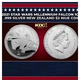 2021 Star Wars Millennium Falcon 1oz .999 Silver N