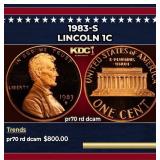 1983-s Proof Lincoln Cent 1c pr70 rd dcam SEGS