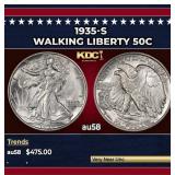 1935-s Walking Liberty Half Dollar 50c Grades Choi