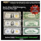 Complete 1934/1935 North Africa WWII Emergency Cur