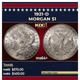 1921-d Morgan Dollar $1 Grades Choice+ Unc