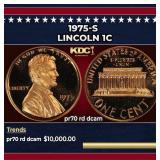 1975-s Proof Lincoln Cent 1c pr70 rd dcam SEGS