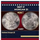 1887-p Morgan Dollar $1 Grades Select+ Unc