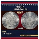 1884-p Morgan Dollar $1 Grades GEM Unc