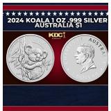 2024 Koala 1 oz .999 Silver Australia $1