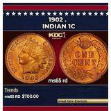 1902 Indian Cent . 1c Grades GEM Unc RD