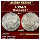 1884-s Morgan Dollar $1 ms62+ USCG
