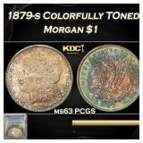 PCGS 1879-s Morgan Dollar Colorfully Toned $1 ms63