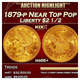 1879-p Gold Liberty Quarter Eagle Near Top Pop $2