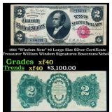 1891 $2 Large Size Silver Certificate "Windom Note