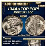 1944-s Mercury Dime TOP POP! 10c ms68+ FSB SEGS