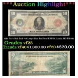1914 $10 Large Size Red Seal FRN Rare Red Seal St.