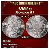 1881-s Morgan Dollar $1 ms67+ SEGS