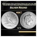 2020 Disney The Lion King Circle of Life 1oz .999