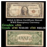 1935A $1 Silver Certificate Hawaii WWII Emergency