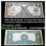 1899 $1 large size Silver Certificate "Black Eagle