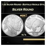 1 oz Silver Round - Buffalo Nickle Style