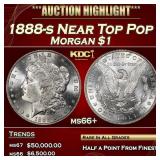 1888-s Morgan Dollar Near Top Pop $1 ms66+ SEGS